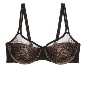 Natori Graceful Black Lace Underwire Bra